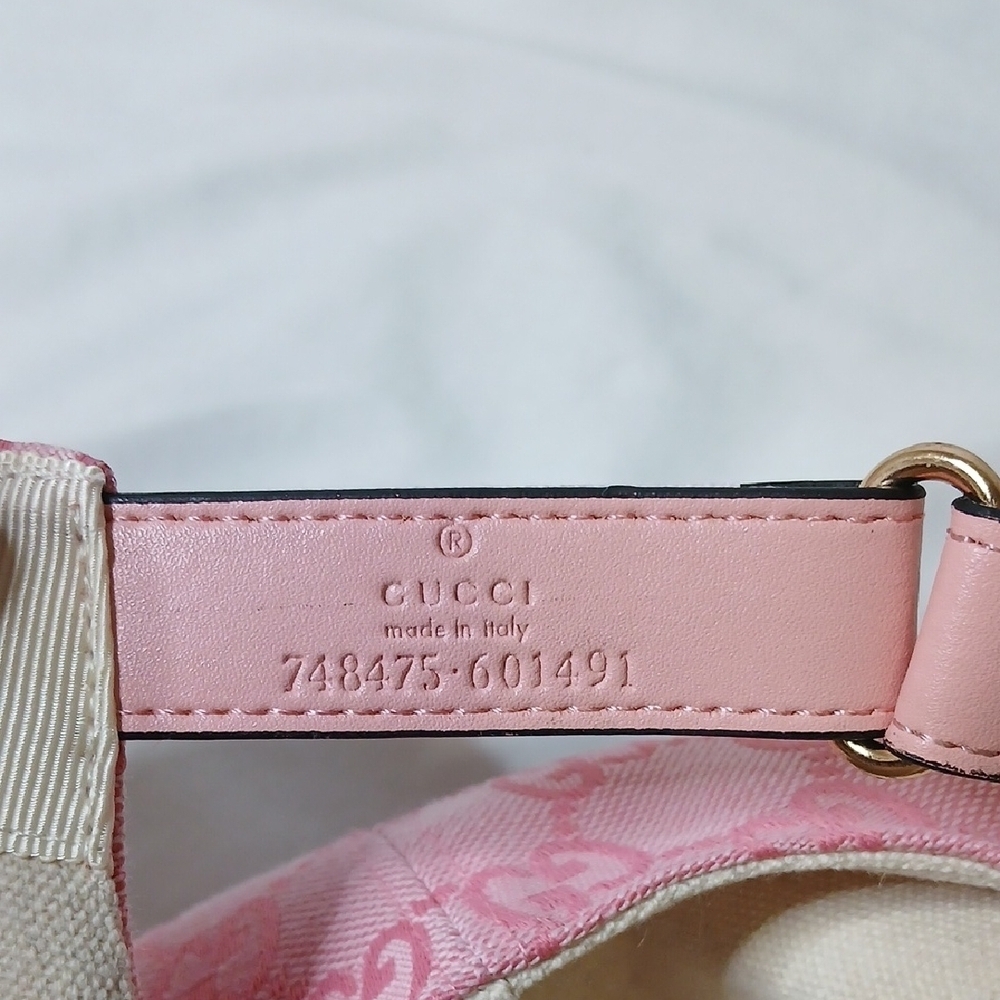 Gucci Pink Logo Baseball Cap - Picture 6 of 6